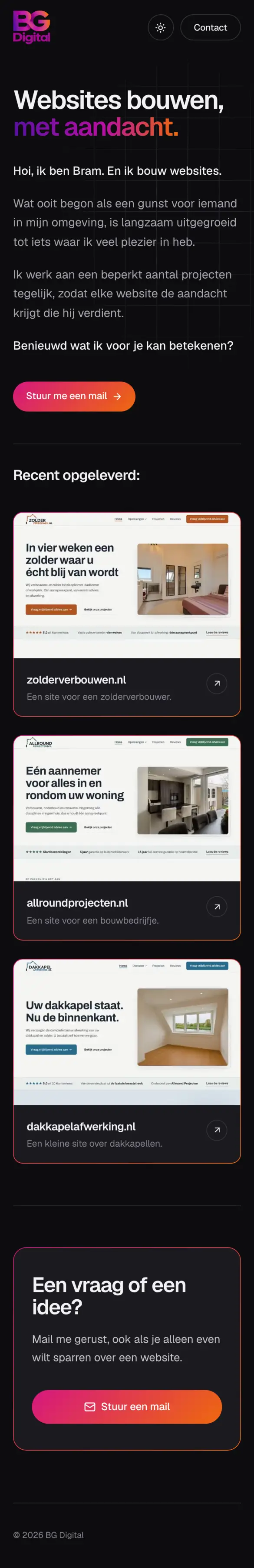 De echte eerste versie